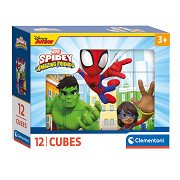 Clementoni Block Puzzle Spidey and His Amazing Friends, 12pcs.