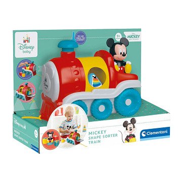 Clementoni Baby – Disney Formensortierer Mickey Mouse Zug, 5-tlg.