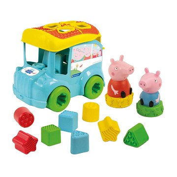 Clementoni Baby - Peppa Pig Bus Shape Sorter, 8pcs.