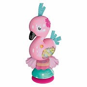 Clementoni Baby Schud en Speel Flamingo met Geluid en Zuignap