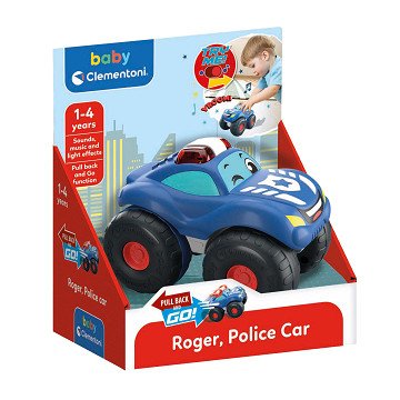 Clementoni Baby Pull back Polizeiauto mit Sound
