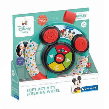 Clementoni Baby Disney Mickey Mouse Soft Activity Steering Wheel