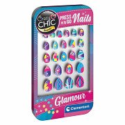 Clementoni Crazy Chic Press & Go Nails - Glamour