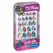 Clementoni Crazy Chic Press & Go Nails - Butterflies