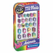 Clementoni Crazy Chic Press & Go Nails - Animals