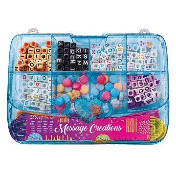 Clementoni Crazy Chic Jewelry Making Beads Set in Storage Box Blue