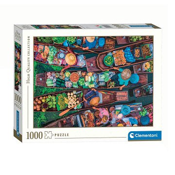 Clementoni Puzzle Floating Thai Market, 1000pcs.