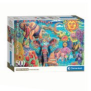 Clementoni Jigsaw Puzzle Elephants' Carnival, 500pcs.