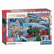 Clementoni Christmas Train Puzzle - 500 pieces