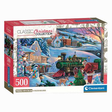 Clementoni Legpuzzel Kersttrein - 500st.