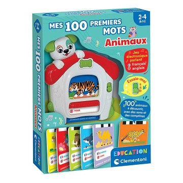 Clementoni Education - My First 100 Words Bilingual - The Animals FR-EN