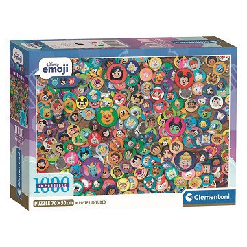 Clementoni Unmögliches Disney-Puzzle – 1000 Teile