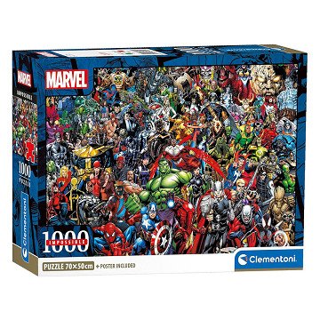 Clementoni Unmögliches Marvel-Puzzle – 1000 Teile