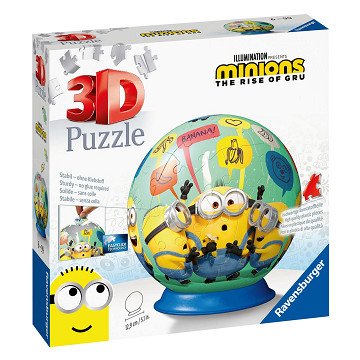 Minions 3D Puzzle Ball, 72pcs.