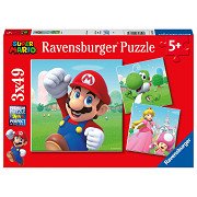 Super Mario Puzzle, 3x49 Teile.