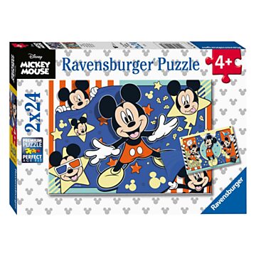 Mickey Mouse in the Cinema Jigsaw Puzzle, 2x24pcs.
