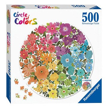 Circle of Colors Puzzels - Flowers, 500st.