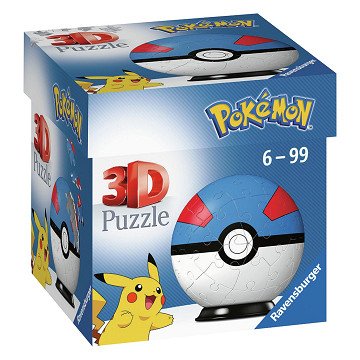 Ravensburger Pokémon Great Ball 3D Puzzle, 54 pcs.
