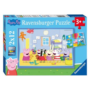 Die Abenteuer von Peppa Pig Puzzle, 12 Teile.