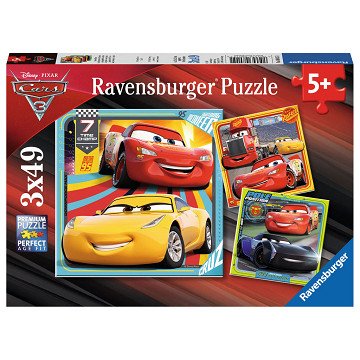 Disney Cars 3 Puzzle, 3x49st.