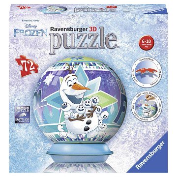 Puzzle ball Disney Frozen Olaf, 72 pcs.
