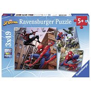 Spiderman Puzzle, 3x49 Teile.