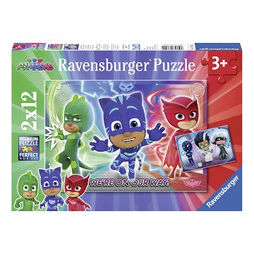 PJ Masks Good vs Evil Puzzle, 2x12pcs.