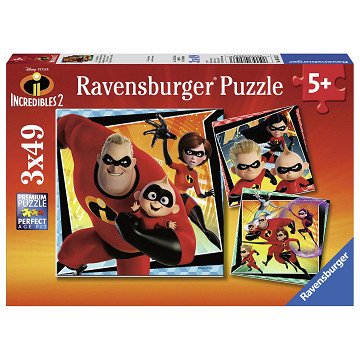 Incredibles 2 Puzzel, 3x49st.