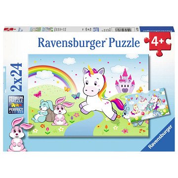 Fairytale Unicorn Puzzle, 2x24 pcs.