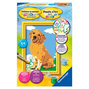 Schilderen op Nummer - Lieve puppy