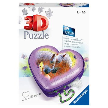 Ravensburger 3D Puzzel - Hartendoosje Paarden