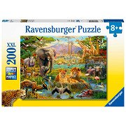 Tiere der Savanne Puzzle, 200 Teile. XXL