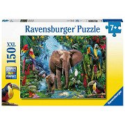 Elephants in the Jungle, 150pcs. XXL