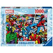 Herausforderungspuzzle Marvel Superhelden, 1000 Teile.