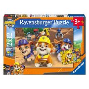 Puzzle Rubble & Crew – 2 x 12 Teile.