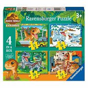Legpuzzel Jurassic World Explorers - 4 Puzzels