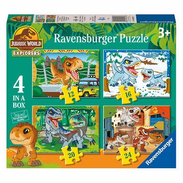 Legpuzzel Jurassic World Explorers - 4 Puzzels