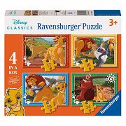 Disney König der Löwen Puzzle - 4 Puzzles