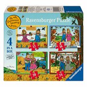 Bauernhof-Hochzeits-Puzzle - 4 Puzzles