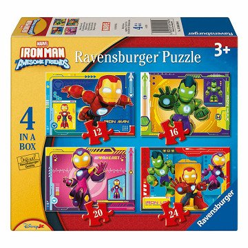 Iron Man und seine fantastischen Freunde Puzzle - 4 Puzzles