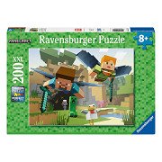 Minecraft Abenteuer Puzzle - 200 Teile XXL