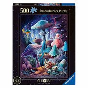 Ravensburger Jigsaw Puzzle Moonlight Mushrooms Glow in the Dark - 500 pcs.
