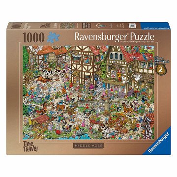 Ravensburger Jigsaw Puzzle Time Travel 2 Middle Ages - 1000 pcs.