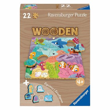 Ravensburger Holzpuzzle Unterwassertiere - 22-tlg.