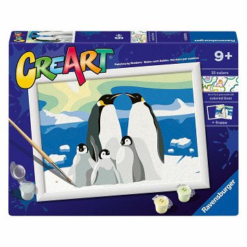 Ravensburger CreArt Schilderen op Nummer - Pinguin Familie