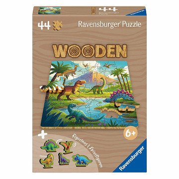 Ravensburger Houten Legpuzzel Dinosaurus - 44st.