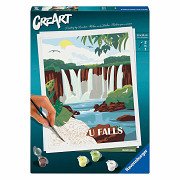 Ravensburger CreArt Schilderen op Nummer - Iguazu Watervallen