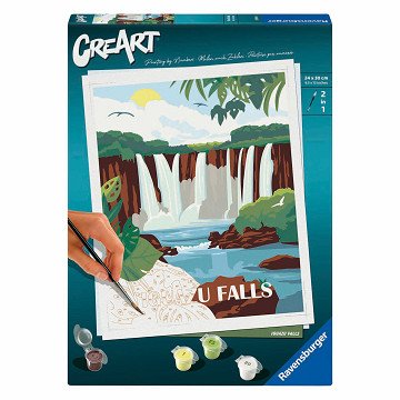Ravensburger CreArt Schilderen op Nummer - Iguazu Watervallen