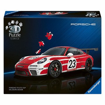 3D Puzzle Iconics Porsche 911 Salzburg Edition - 154 Teile