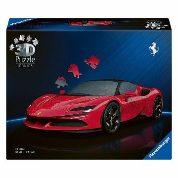 3D-Puzzle Iconics Ferrari SF90 Stradale - 163 Teile.